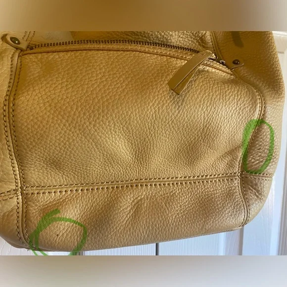 The Sak Mustard Yellow Leather Hobo Shoulder Bag - Picture 4 of 5